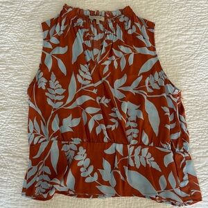 Hobbs ruffle neck, sleeveless top